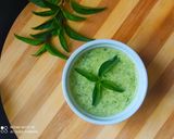 A picture of step 6 of Mint raita.