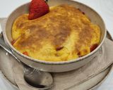 Marcipános sült eper, eper gratin recept fázis 9 fotója