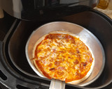 Foto del paso 3 de la receta: Tortita de maíz con jamón dulce, sobrasada y mozzarella en Air fryer
