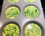 A picture of step 3 of Spinach Breakfast Muffins.