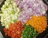 Foto del paso 1 de la receta: Pastel de arroz y verduras