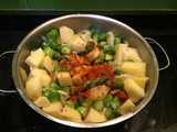 Patatas con espárragos 😋