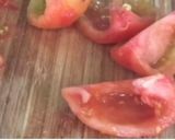 Foto del paso 2 de la receta Sopa de tomate templada con queso, berenjena y albahaca