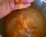 A picture of step 2 of My king Prawn &Mixed Fish Soup with Miso soup a Base. 😉.