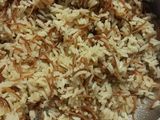 Arroz blanco con fideos finos