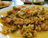 Foto del paso 4 de la receta: Pollo con arroz verduras y curry!!!