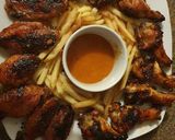 A picture of step 3 of Crispy hot wings with peri peri sauce.