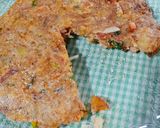 A picture of step 5 of Memon's fusion omelet.