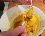 A picture of step 3 of Pumpkin Gnocchi with less flour.