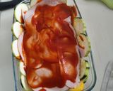 Une image de l'étape 1 de Gratin de courgettes jambon de dinde et feta.