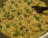 A picture of step 3 of Mexican scrambled eggs.