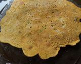 A picture of step 5 of Besan Chilla.