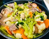 Hình bước làm 3 của món Mì xào giòn bò