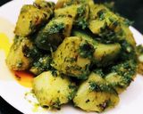 A picture of step 3 of Chatpate Dum aalo.