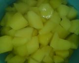 A picture of step 1 of My potatoes an egg sauce.