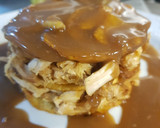 Foto del paso 7 de la receta: Timbal de patata y pechuga de pollo con salsa de vino tinto