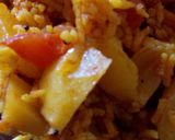A picture of step 2 of Veg Pulav.