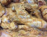 A picture of step 4 of Tawa chicken drumsticks.