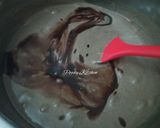 Foto langkah ke 3 dari resep Brownies Ketan Hitam Kukus.