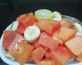 A picture of step 2 of Fruit Chaat.
