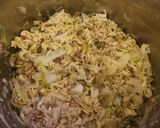 A picture of step 6 of Cabbage and Noodles.