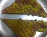 A picture of step 4 of Besan grill toast bread.