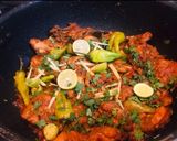 A picture of step 7 of Chicken smokey karahi.