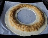 A picture of step 3 of Puff Pastry Roscón de Reyes Filled with Almond Cream.