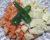 صورة لخطوة 3 من وصفة ارز باللحم والخضار 😋