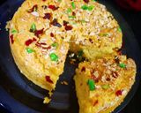 A picture of step 5 of Custard tutty futty cake.