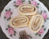 Foto langkah ke 7 dari resep Swiss roll cheesecake (gluten-free & 2 telur).