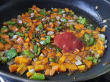 Raw mango mixed Vegetable rice