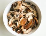 A picture of step 4 of Salt Koji Marinated Mushrooms.