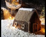 A picture of step 16 of Snow village cake.