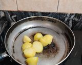 A picture of step 1 of CHOLE ALOO DRY CURRY with BOILED BROWN RICE.