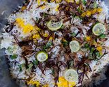 A picture of step 11 of Chicken Biryani😋.