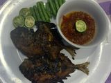 Dorang Bakar with sambel Cocol