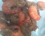 A picture of step 1 of Ogbono soup.