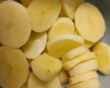 A picture of step 1 of Aloo Katli.