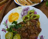 Gambar langkah 6 resipi 27:6:26 - Kacang phool + daging.