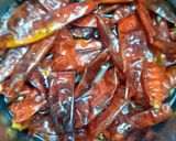 A picture of step 1 of Schezwan sauce.