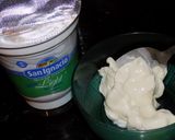 Foto del paso 1 de la receta: Salsa crema de aceitunas (aderezo)