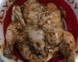 A picture of step 3 of Whole chicken stuffed with rice.