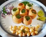 A picture of step 3 of Paani puri.