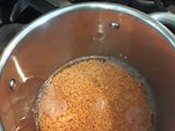 Sopa de lentejas rojas