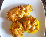 Foto del paso 7 de la receta: Zapallitos y berenjenas rellenas de arroz y tofu