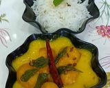 A picture of step 10 of Kadhi Pakora UP Dinner Sabji (with Rice).