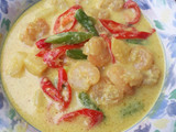 Gulai udang, buncis & kentang