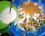 A picture of step 2 of Macaroni salad.