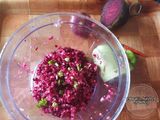 Beetroot lauki muthia